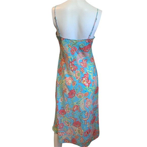 Natori Slip Nightgown Multicolor Beautiful Midi Length size XS - Picture 2 of 6